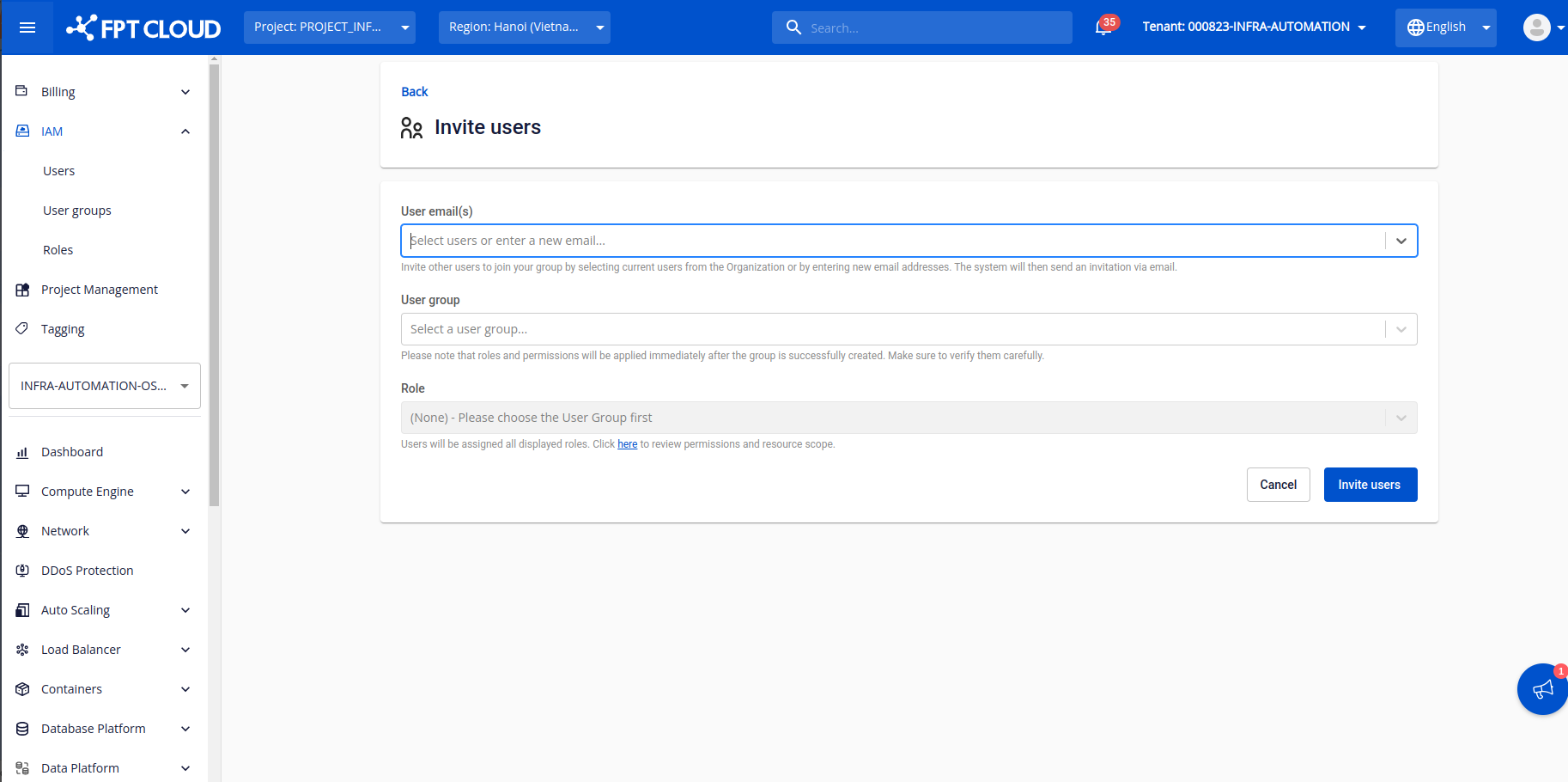 Assign roles