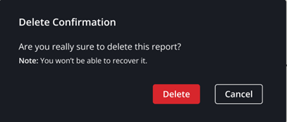 Delete confirmation dialog
