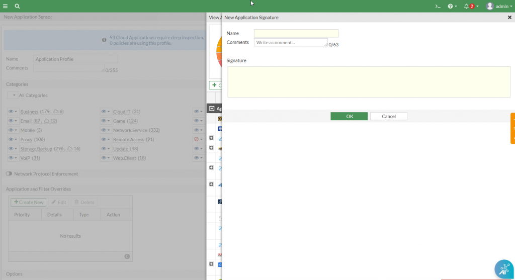 Custom Application Signature