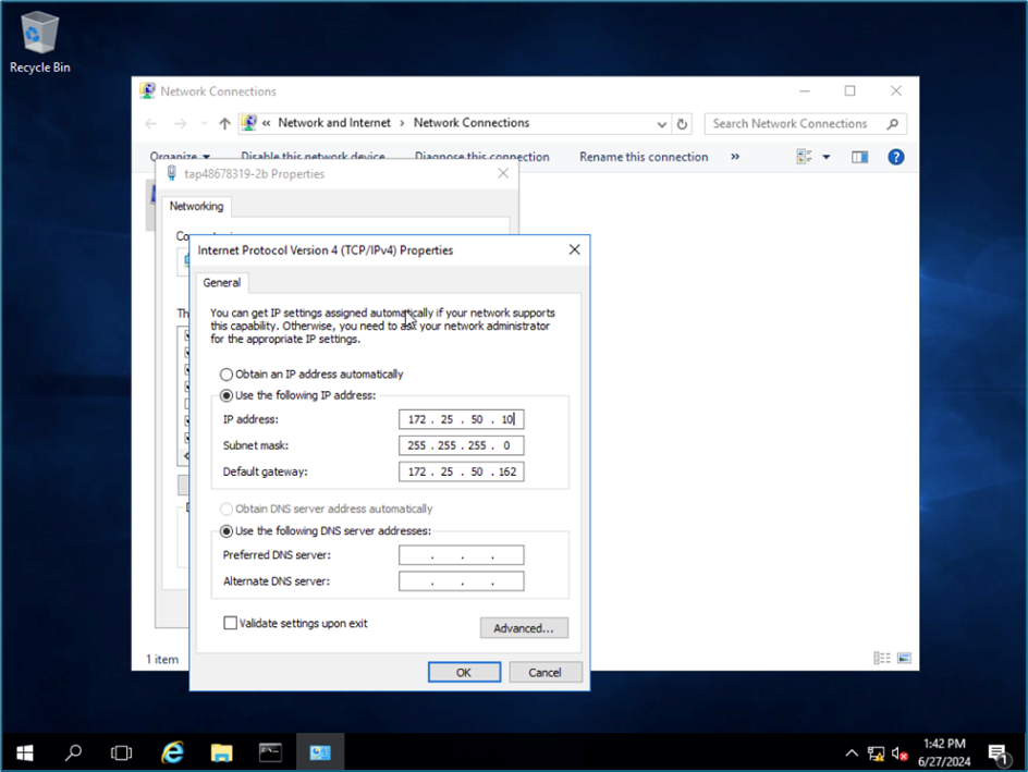 Enter NAT Instance NIC IP