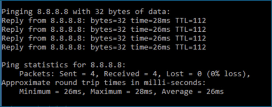 Confirm gateway configuration