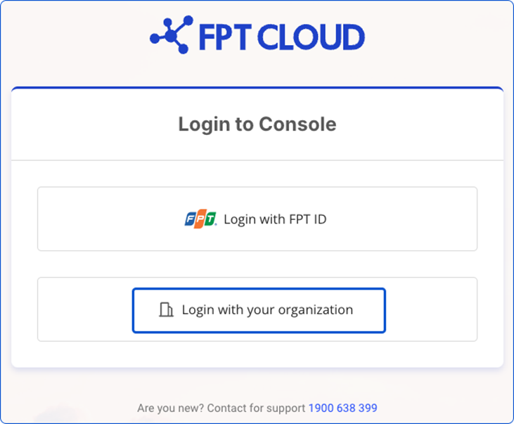 Select login method