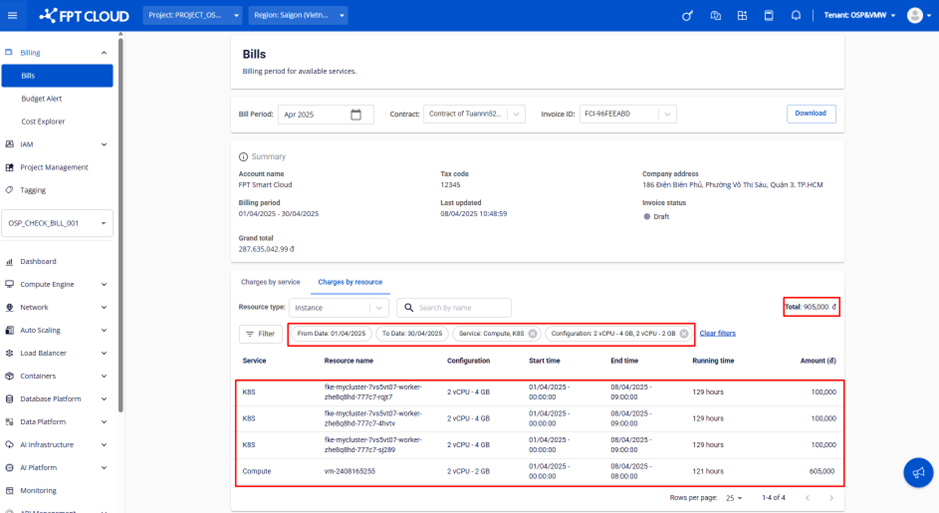 Filter by configuration