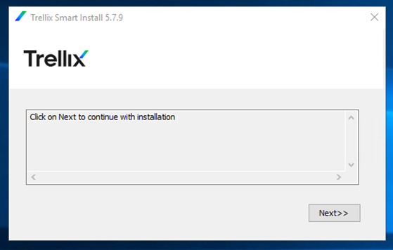 Trellix agent installation process on Windows