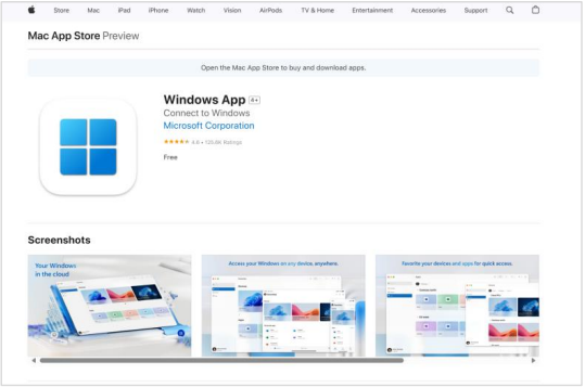 Installing Microsoft Windows App on macOS
