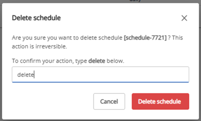 削除確認ダイアログ