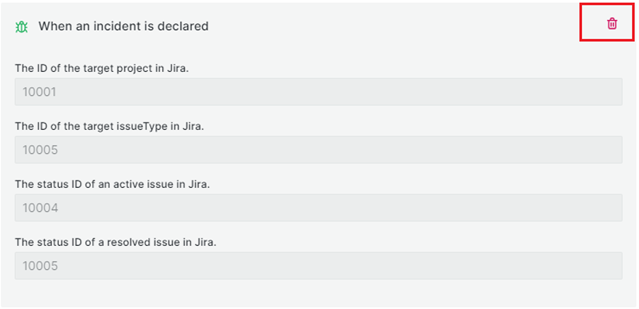 Xóa trigger Jira