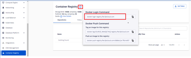 Câu lệnh Docker Login