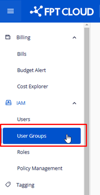 Màn hình User Groups